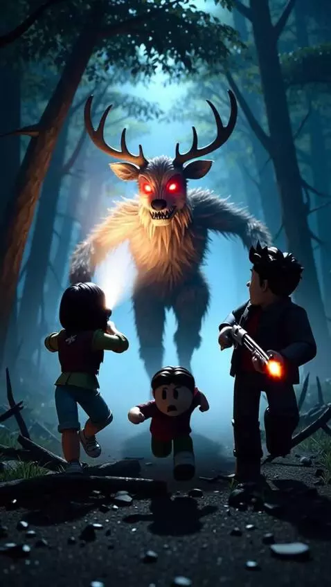 AI Video from prompt: the girl by chance turning the flashlight at the