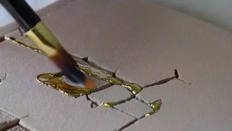 AI Video from prompt: macro shot, hyperrealistic. A thin kolinsky sabl