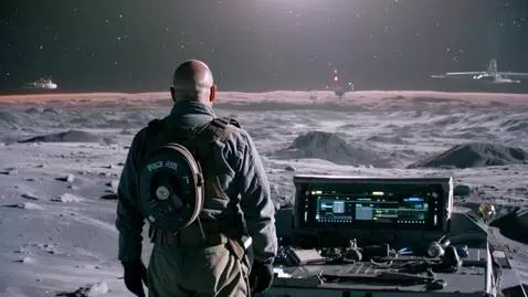 AI Video from prompt: Logline: A lone asteroid miner, on the cusp of a