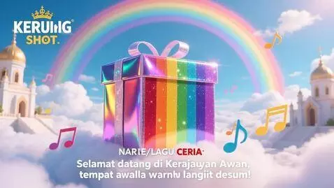 AI Video from prompt: 1.1	OPENING SHOT: Tunjukkan pemandangan indah Ke