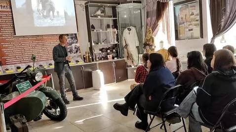 AI Video from prompt: the man standing there, his arm in a cast and on