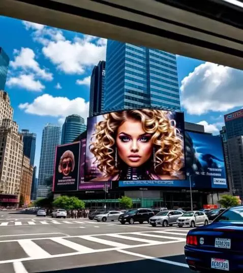 AI Video from prompt: Машина марки Мустанг едет,мчится по улице мегапо