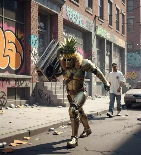 AI Video from prompt: A highly dynamic, frenetic, and free-roaming cam