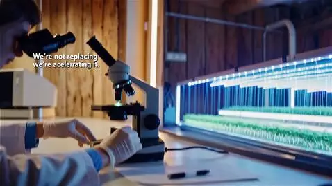 AI Video from prompt: An agricultural laboratory in a village hut   Cr