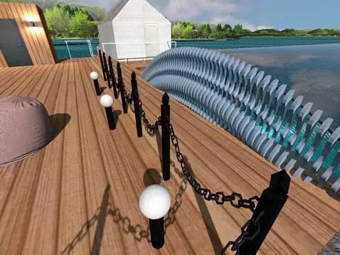 AI Video from prompt: в просветах между серыми фигурными рейками сверк