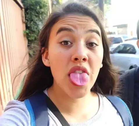 AI Video from prompt: open mouth and show tongue
