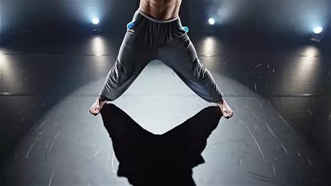 AI Video from prompt: Direct overhead shot with the stage lights posit