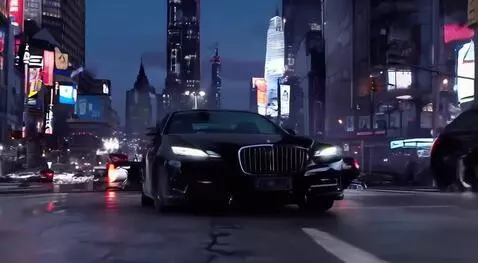 AI Video from prompt: Машина едет по городу