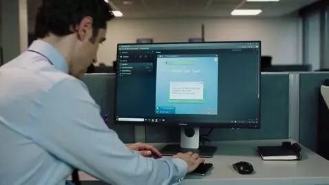 AI Video from prompt: Обычное офисное пространство со столом и компьют