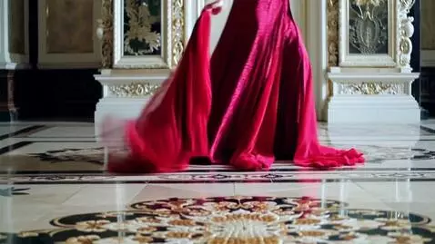 AI Video from prompt: She glided more than walked. Somehow her beautif