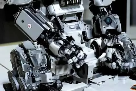 AI Video from prompt: Robot breakdown scene