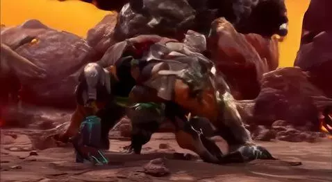 AI Video from prompt: Video showing a Clash of the Titans, war between
