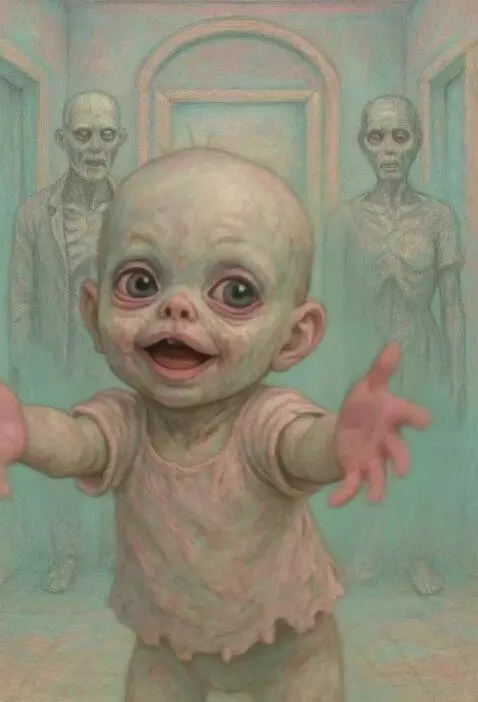 AI Video from prompt: Baby wants a hug.