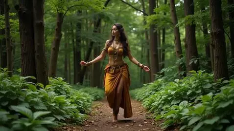 AI Video from prompt: Aranyani the Hindu goddess associated with fores