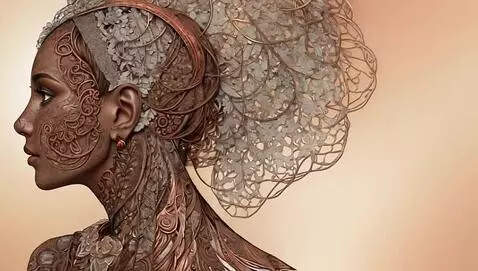 AI Video from prompt: La mujer vuelve su cara hacia el espectador lent