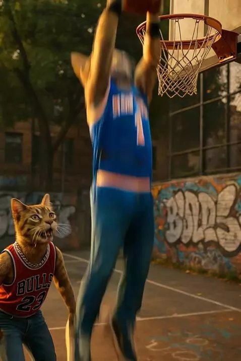 AI Video from prompt: Basquet,encestan,adrenalina,dinamico,cinematogra