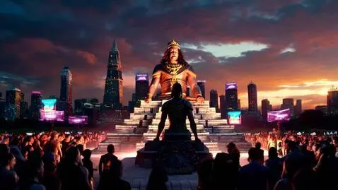 AI Video from prompt: aztec warrior kneeling in front of an Aztec King