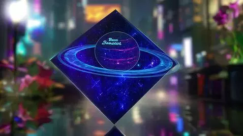 AI Video from prompt: Generate a diamond decorated in cyberpunk style.