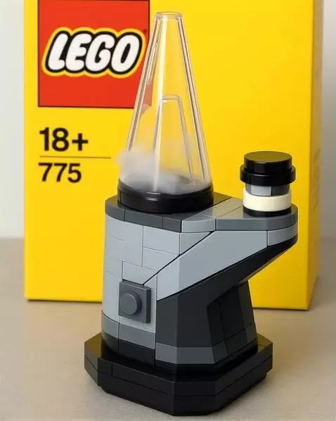 AI Video from prompt: Anime this concentrate rig to have smoke and be 