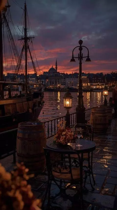 AI Video from prompt: Камера движется рядом с девушкой, пока она идет 