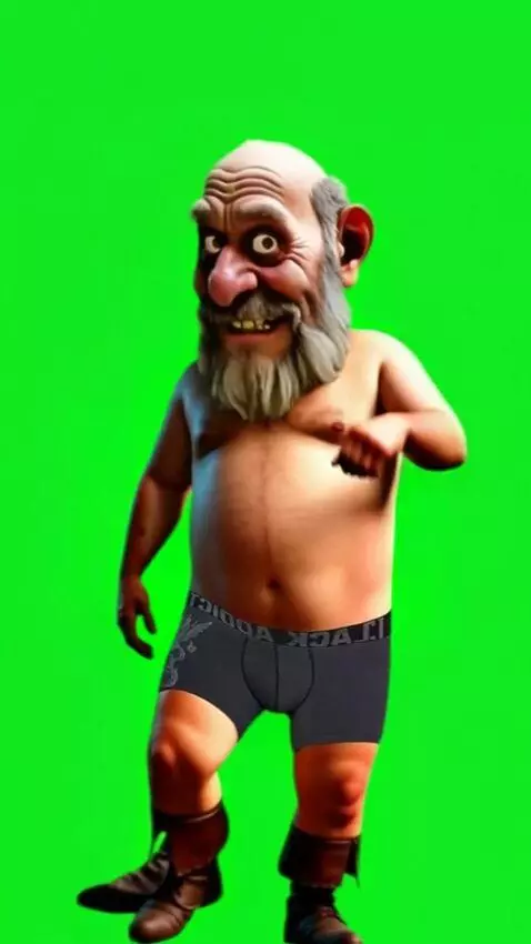 AI Video from prompt: The grandfather is dancing happily.