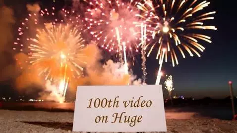 AI Video from prompt: The most magnificent vibrant and huge fireworks 