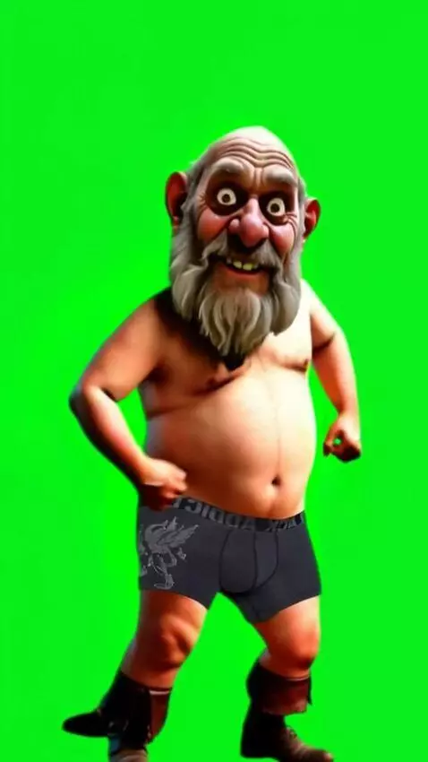 AI Video from prompt: The grandfather is dancing happily.