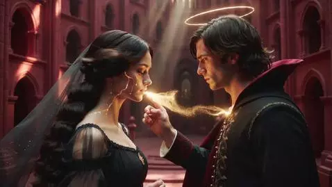 AI Video from prompt: 16:9 • hyperreal Renaissance-mythic aesthetic • 