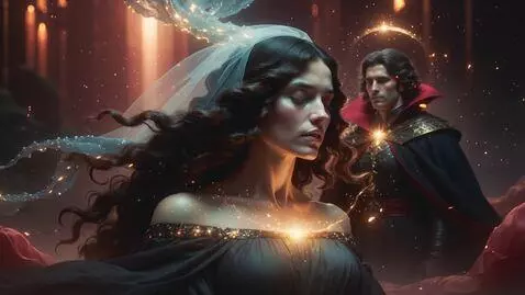 AI Video from prompt: 16:9 • hyperreal Renaissance-mythic aesthetic • 