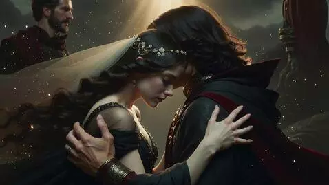 AI Video from prompt: 16:9 • hyperreal Renaissance-mythic aesthetic • 