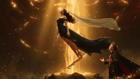 AI Video from prompt: 16:9 • hyperreal Renaissance-mythic aesthetic • 