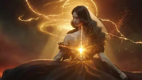 AI Video from prompt: 16:9 • hyperreal Renaissance-mythic aesthetic • 