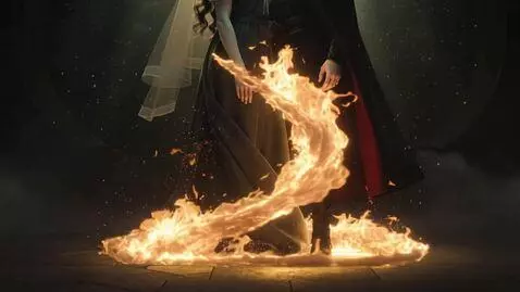 AI Video from prompt: 16:9 • hyperreal Renaissance-mythic aesthetic • 