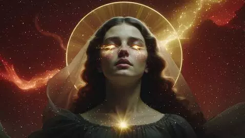 AI Video from prompt: 16:9 • hyperreal Renaissance-mythic aesthetic • 