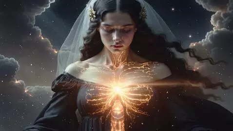 AI Video from prompt: 16:9 • hyperreal Renaissance-mythic aesthetic • 