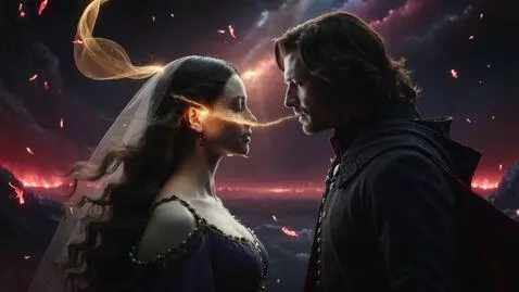 AI Video from prompt: 16:9 • hyperreal Renaissance-mythic aesthetic • 