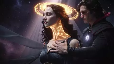 AI Video from prompt: 16:9 • hyperreal Renaissance-mythic aesthetic • 