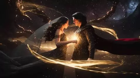 AI Video from prompt: 16:9 • hyperreal Renaissance-mythic aesthetic • 