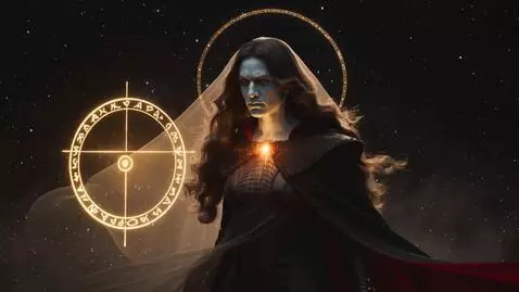 AI Video from prompt: 16:9 • hyperreal Renaissance-mythic aesthetic • 