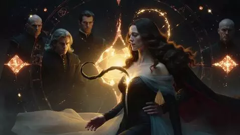 AI Video from prompt: 16:9 • hyperreal Renaissance-mythic aesthetic • 