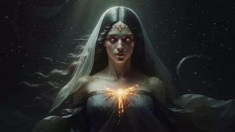 AI Video from prompt: 16:9 • hyperreal Renaissance-mythic aesthetic • 