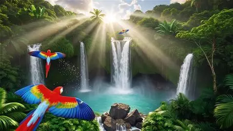 AI Video from prompt: A stunning ultra realistic aerial birds eye view