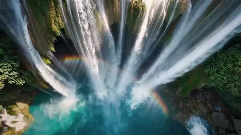 AI Video from prompt: A stunning ultra realistic aerial birds eye view