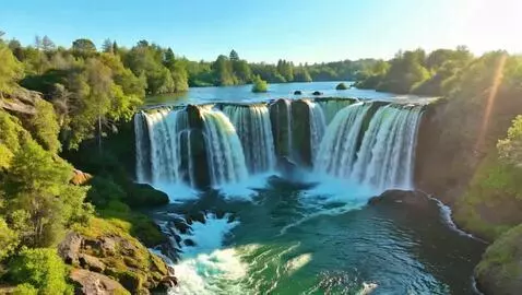 AI Video from prompt: A stunning ultra realistic aerial birds eye view