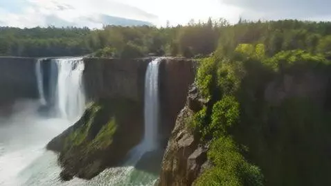 AI Video from prompt: A stunning ultra realistic aerial birds eye view