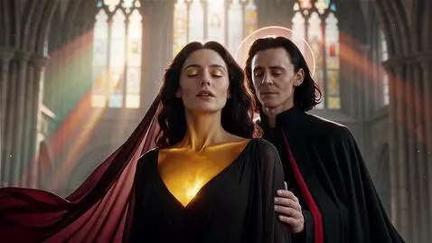 AI Video from prompt: 16:9 • hyperreal Renaissance-mythic aesthetic • 