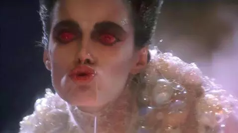 AI Video from prompt: Looking at viewer sucking lips drooling alot.