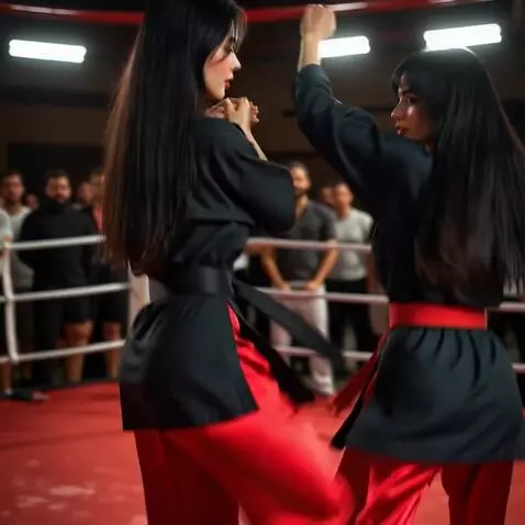 AI Video from prompt: очень крутой и зрелищный карате