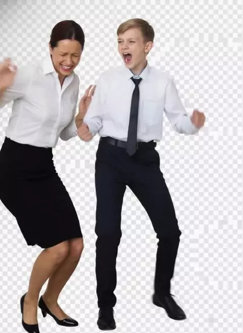 AI Video from prompt: He screams on teacher and techer starts to cry a