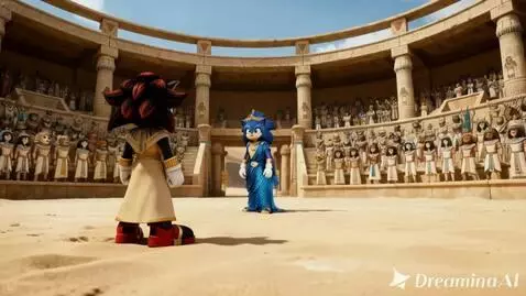 AI Video from prompt: 2  đối thủ gương mặt căng thẳng, ánh mắt sát ý. 